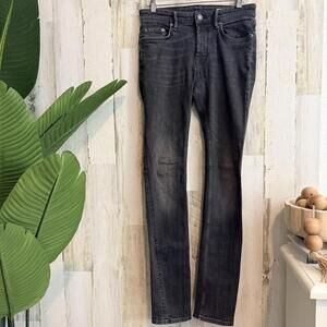 AllSaints Women’s Size 14 Black Slim Fit Stretch Jeans
